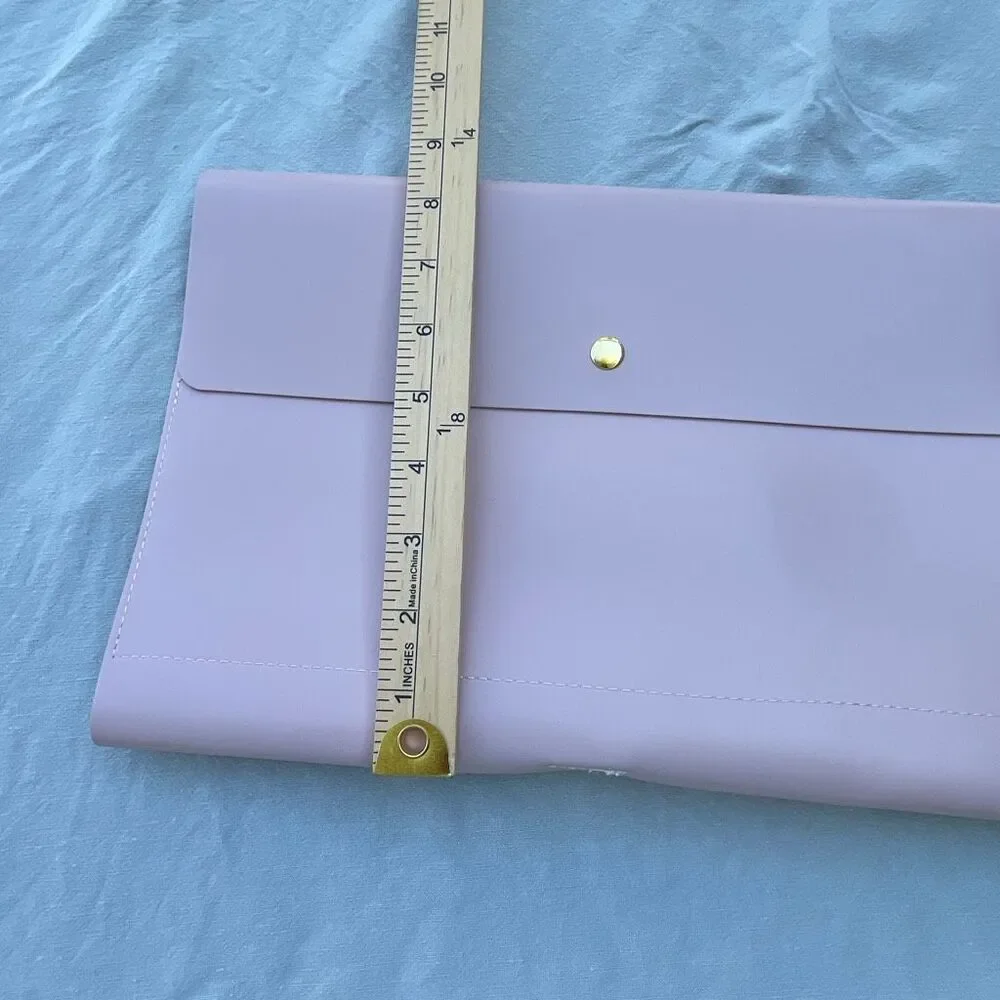 NWT Glass Ladder & Co pink portfolio or clutch